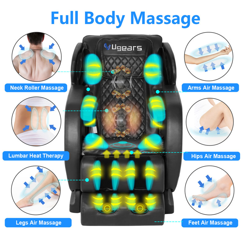 Arlmont Co. Ugears Faux Leather Reclining Heated Full Body Massage Chair Reviews Wayfair